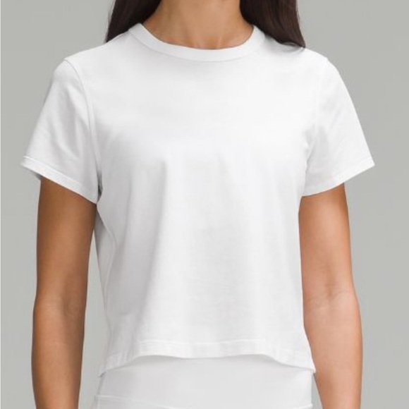 Lululemon Classic-Fit Cotton-Blend T-Shirt 4/6 Light Peach - Picture 1 of 8